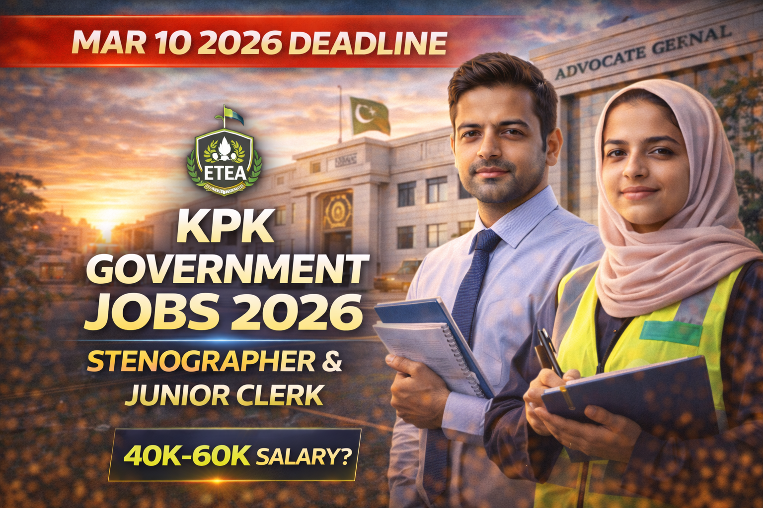 Latest ETEA Stenographer & Junior Clerk Jobs 2026