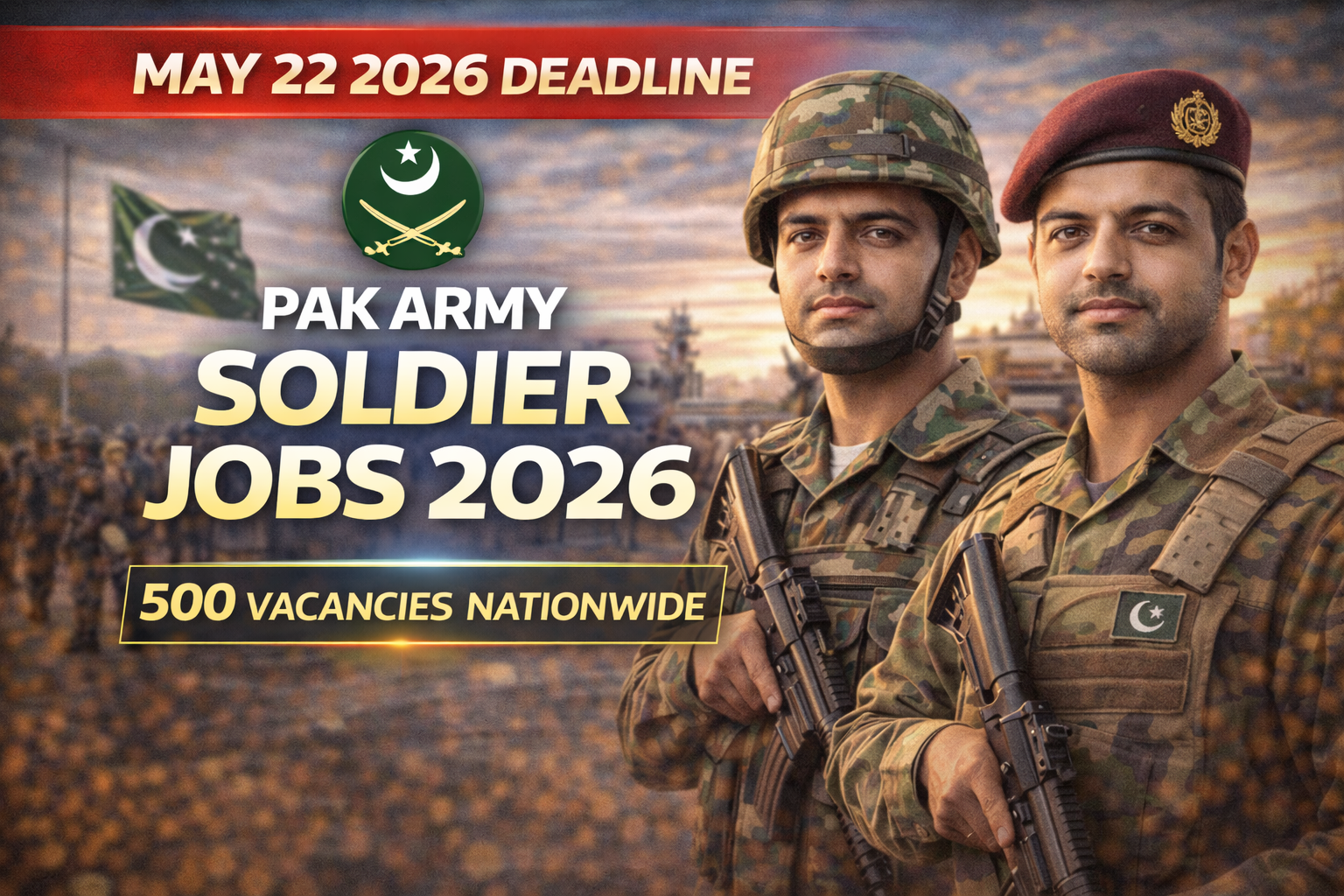 Latest Pak Army Soldier Jobs 2026