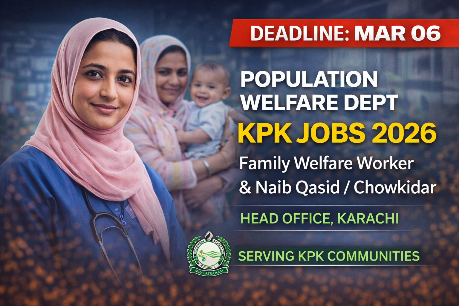Latest Population Welfare Dept KPK Jobs 2026