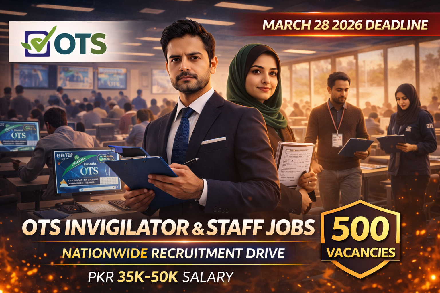 Latest OTS Invigilator & Staff Jobs 2026