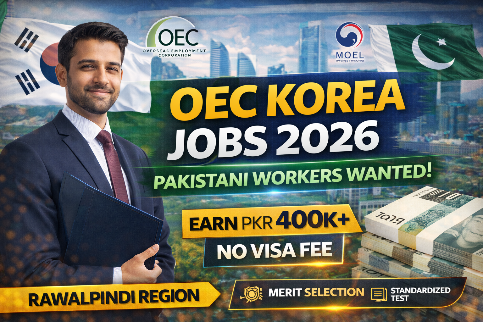 OEC Korea job opportunities for Pakistanis