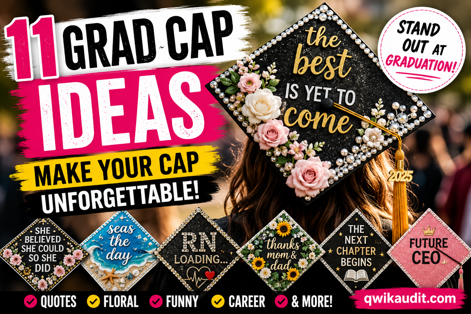 Graduation cap decoration ideas and inspiration