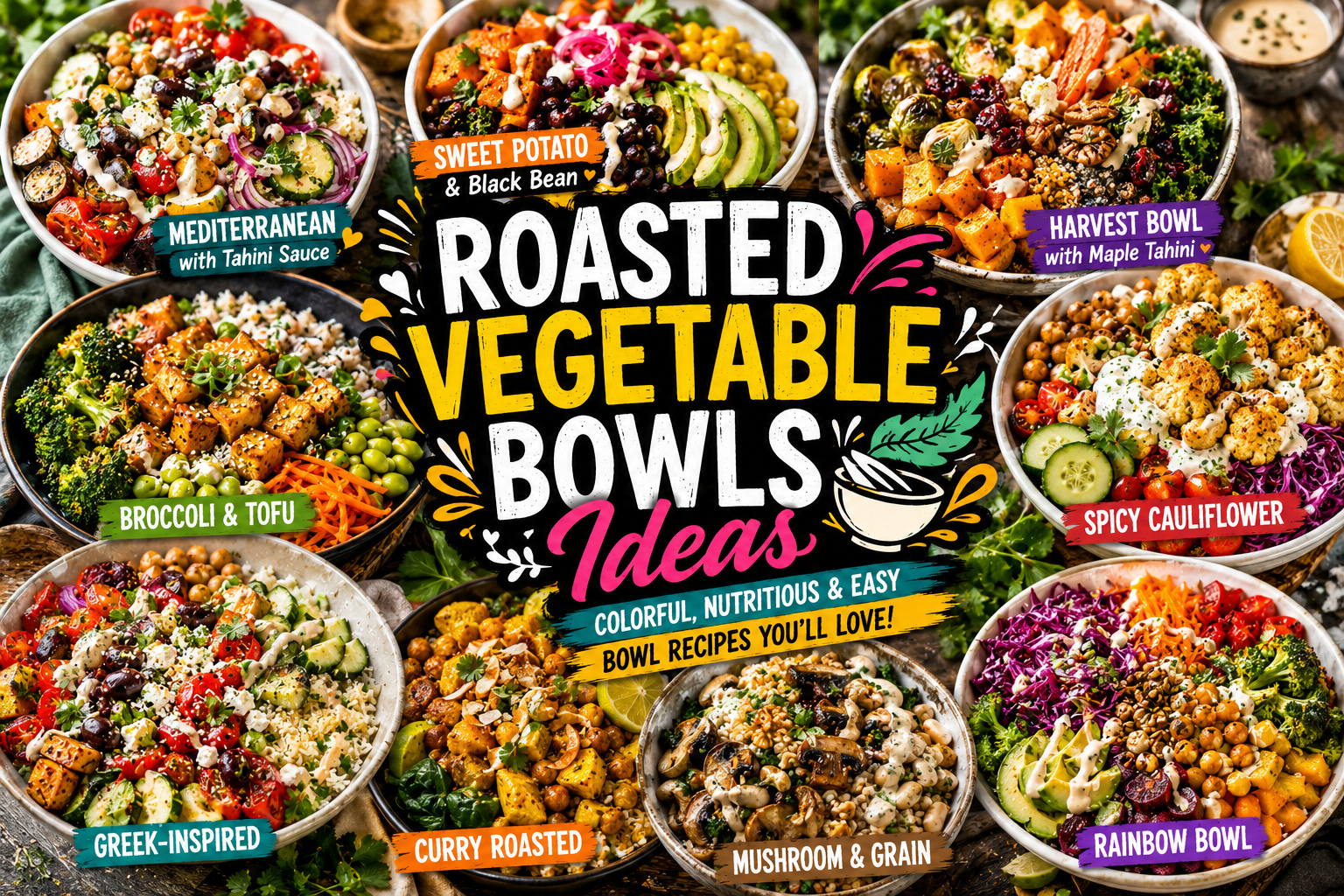 Roasted Vegetable Bowls ideas