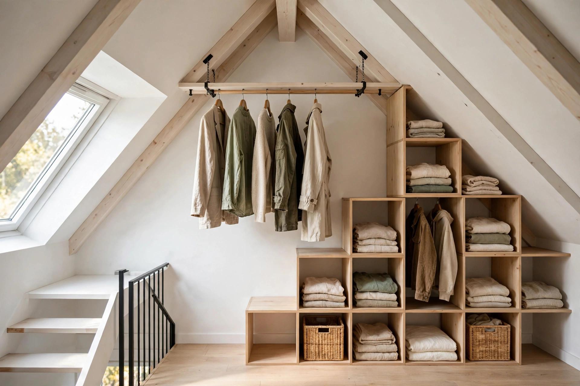 Attic Bedroom Wardrobe idea 2
