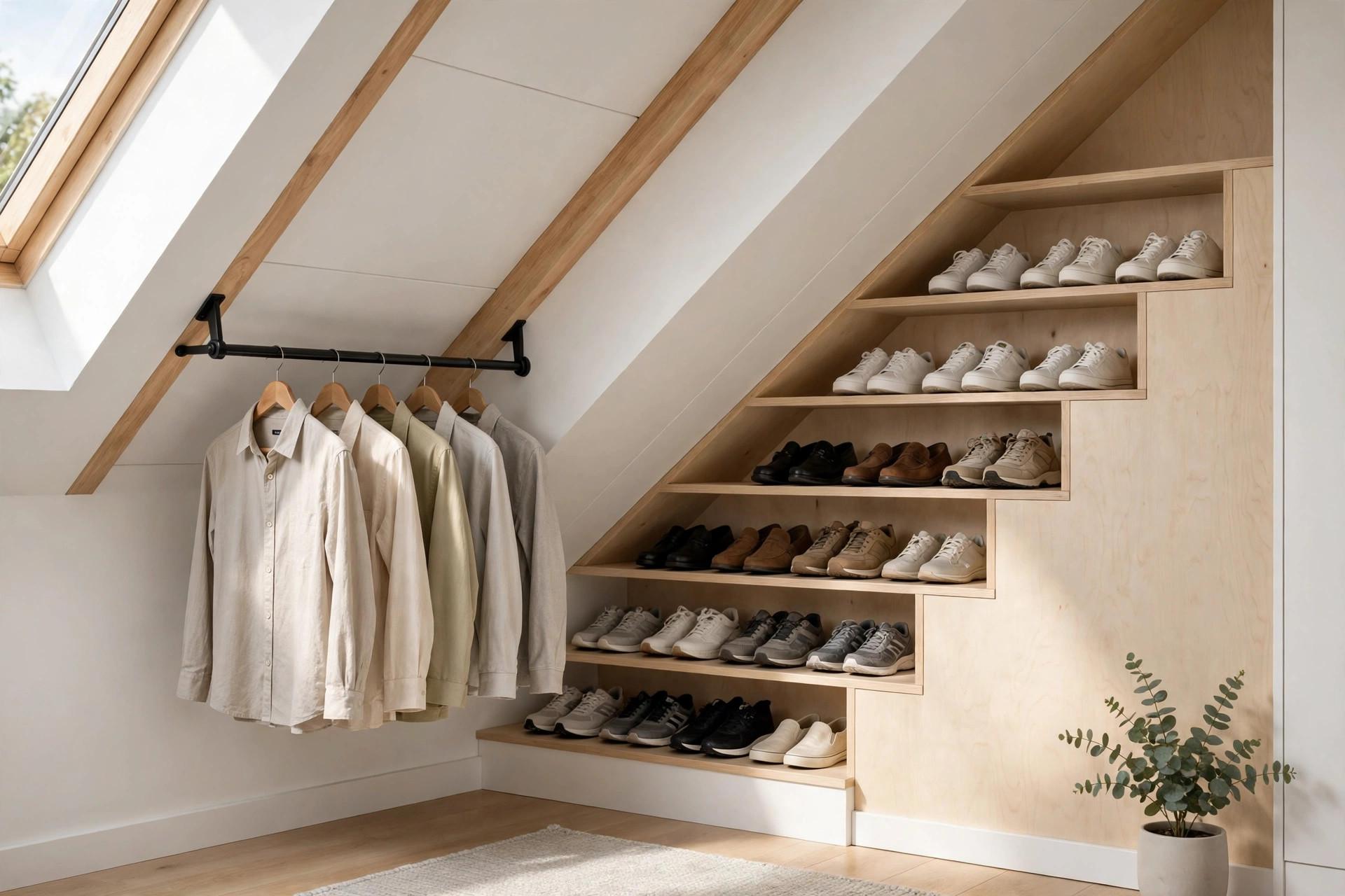 Attic Bedroom Wardrobe idea 4