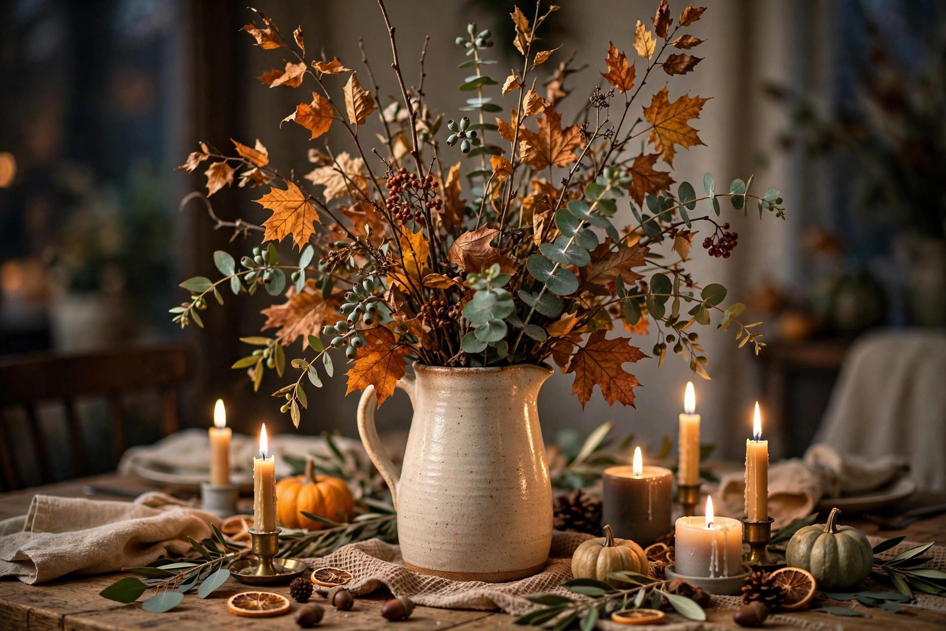 Budget Friendsgiving Table Decorations idea 1