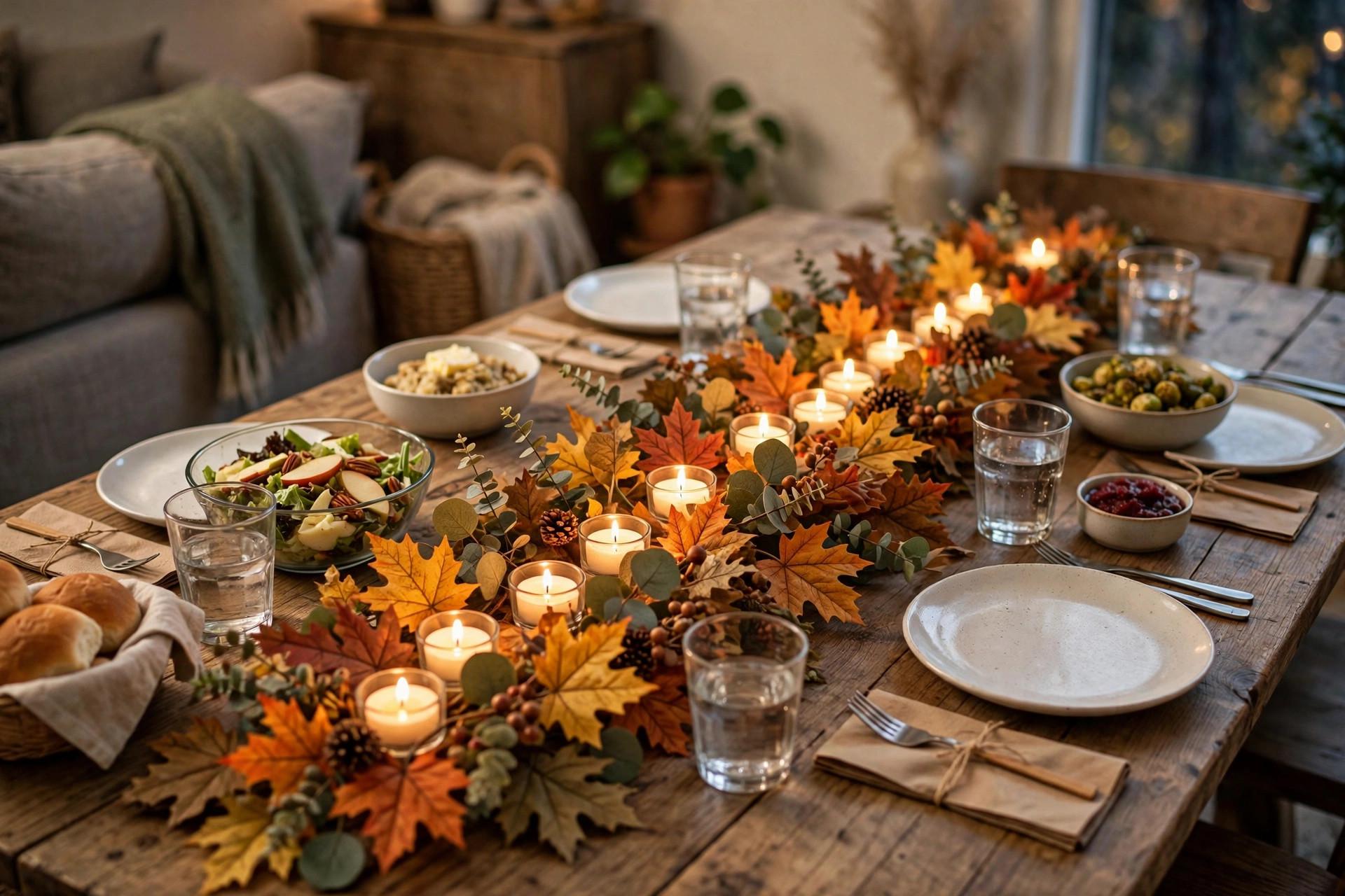 Budget Friendsgiving Table Decorations idea 3