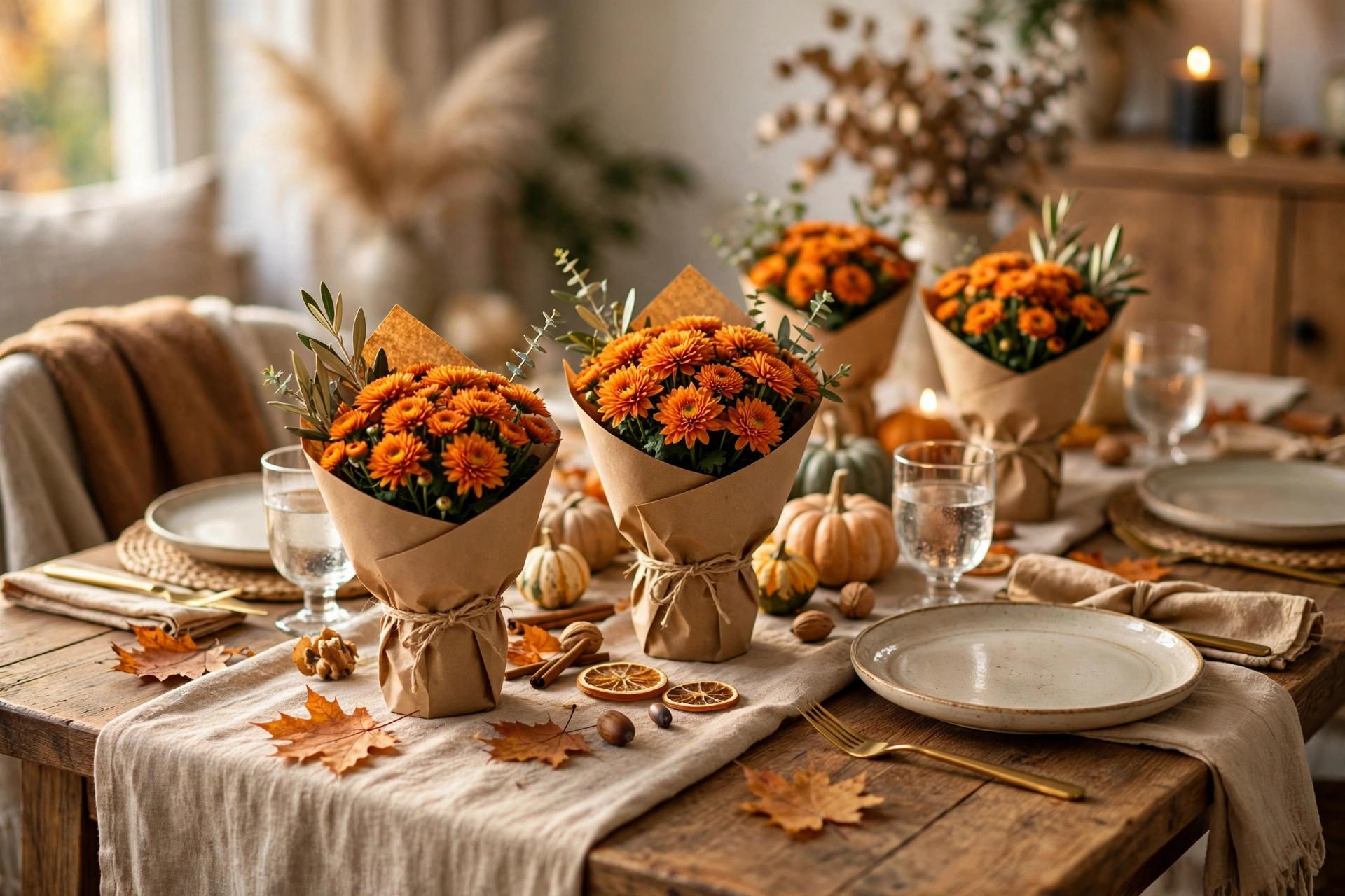Budget Friendsgiving Table Decorations idea 5