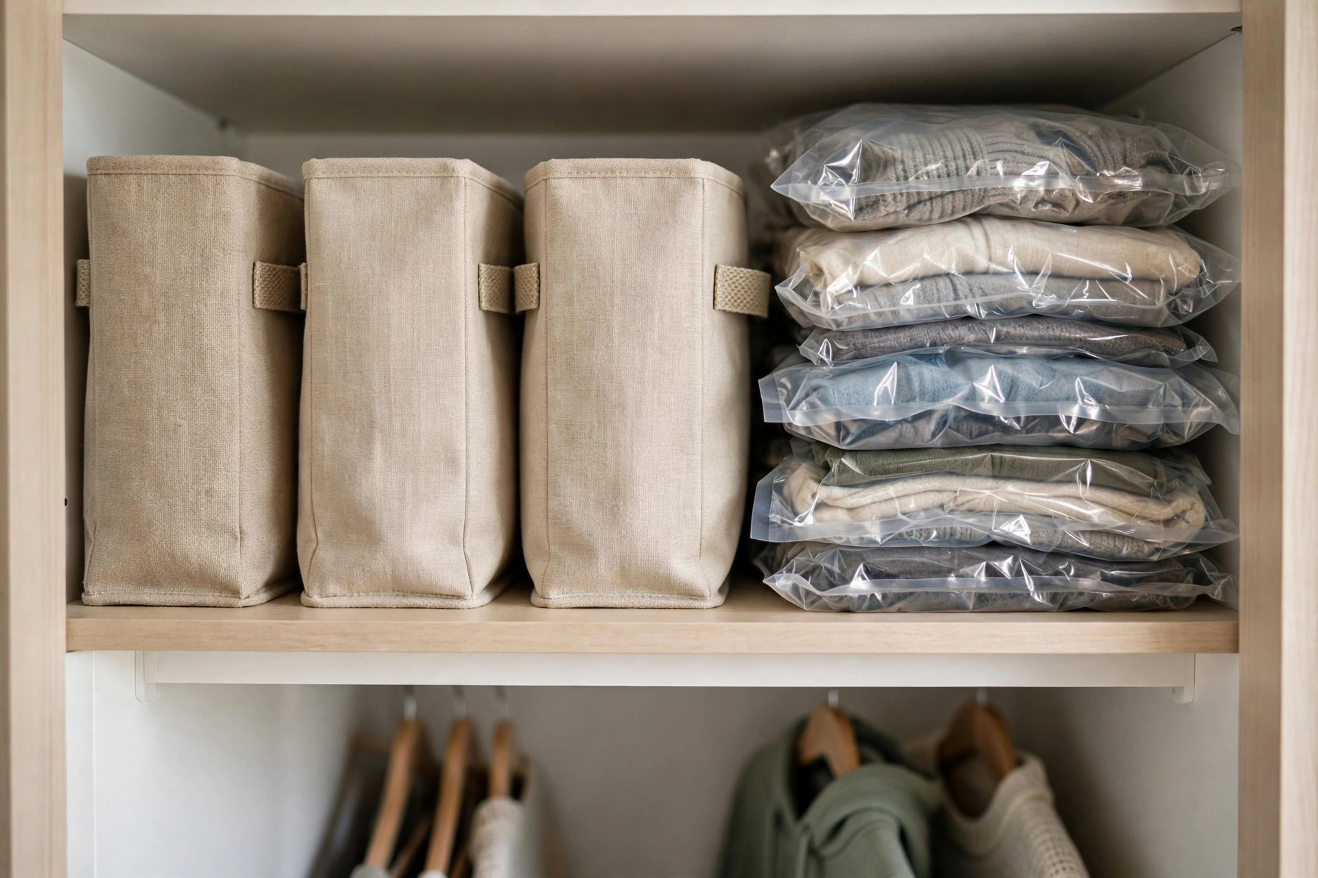 Couples Sharing One Small Closet idea 3
