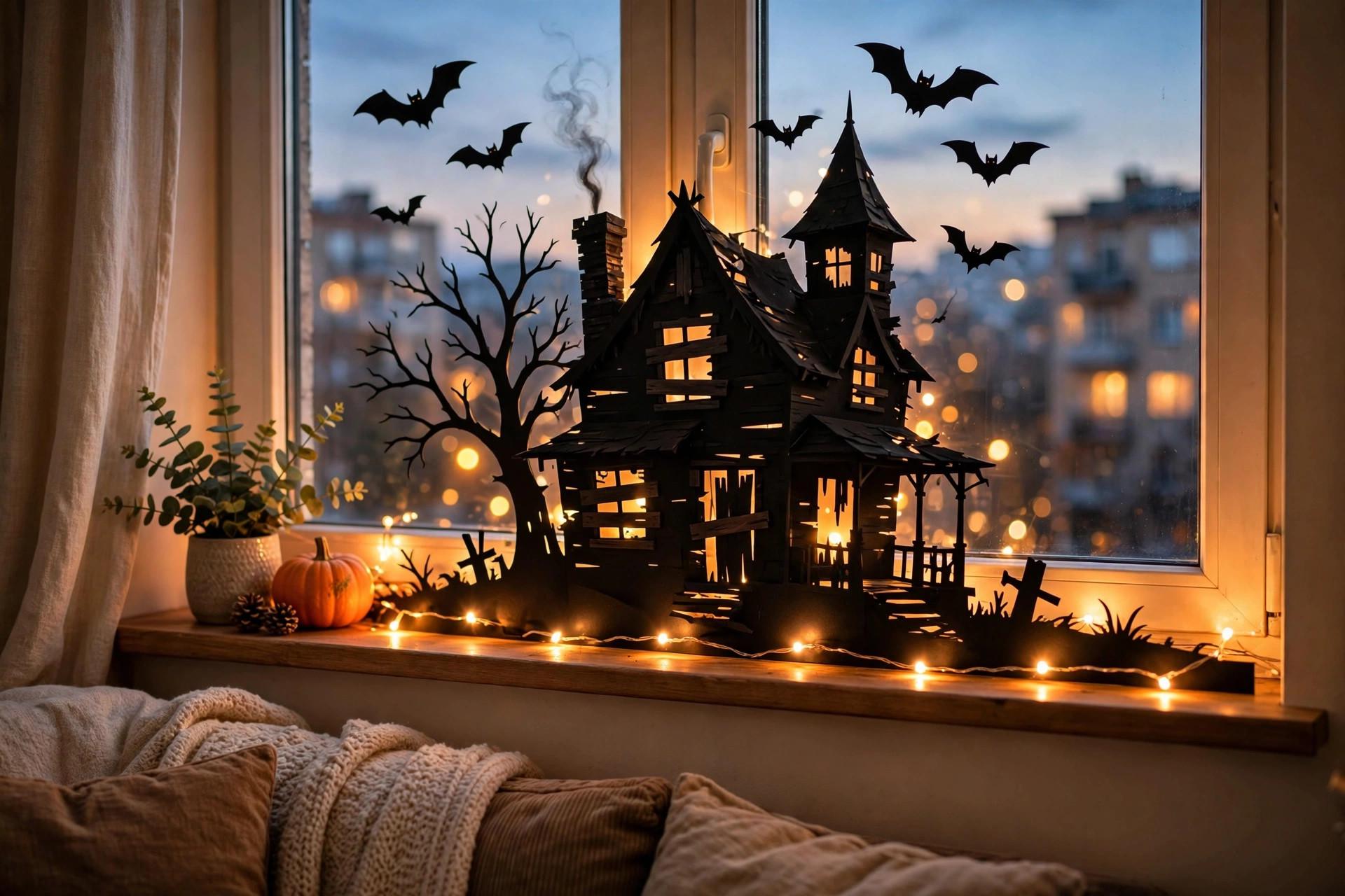 Halloween Window Silhouettes Removable R idea 3