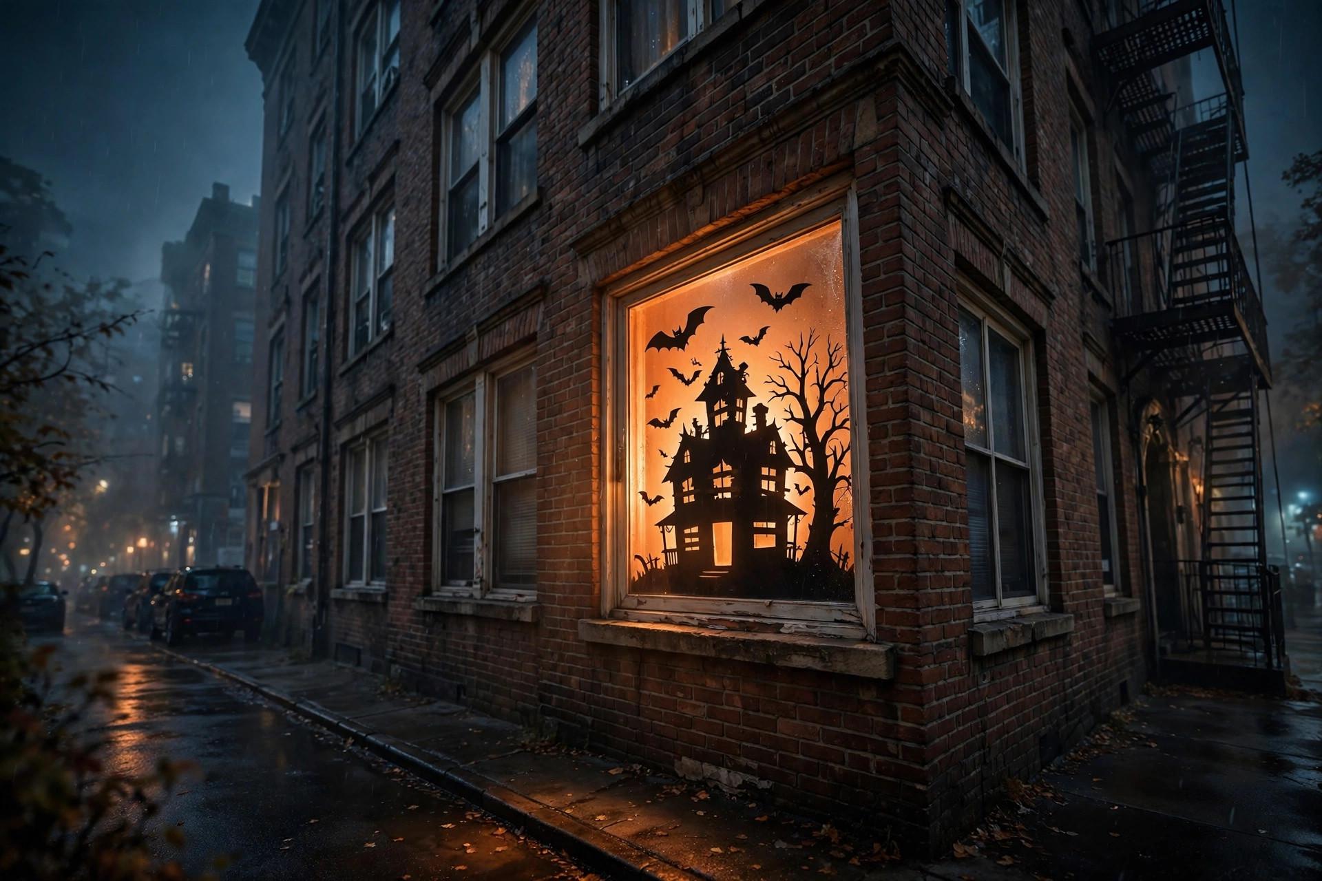 Halloween Window Silhouettes Removable R idea 4