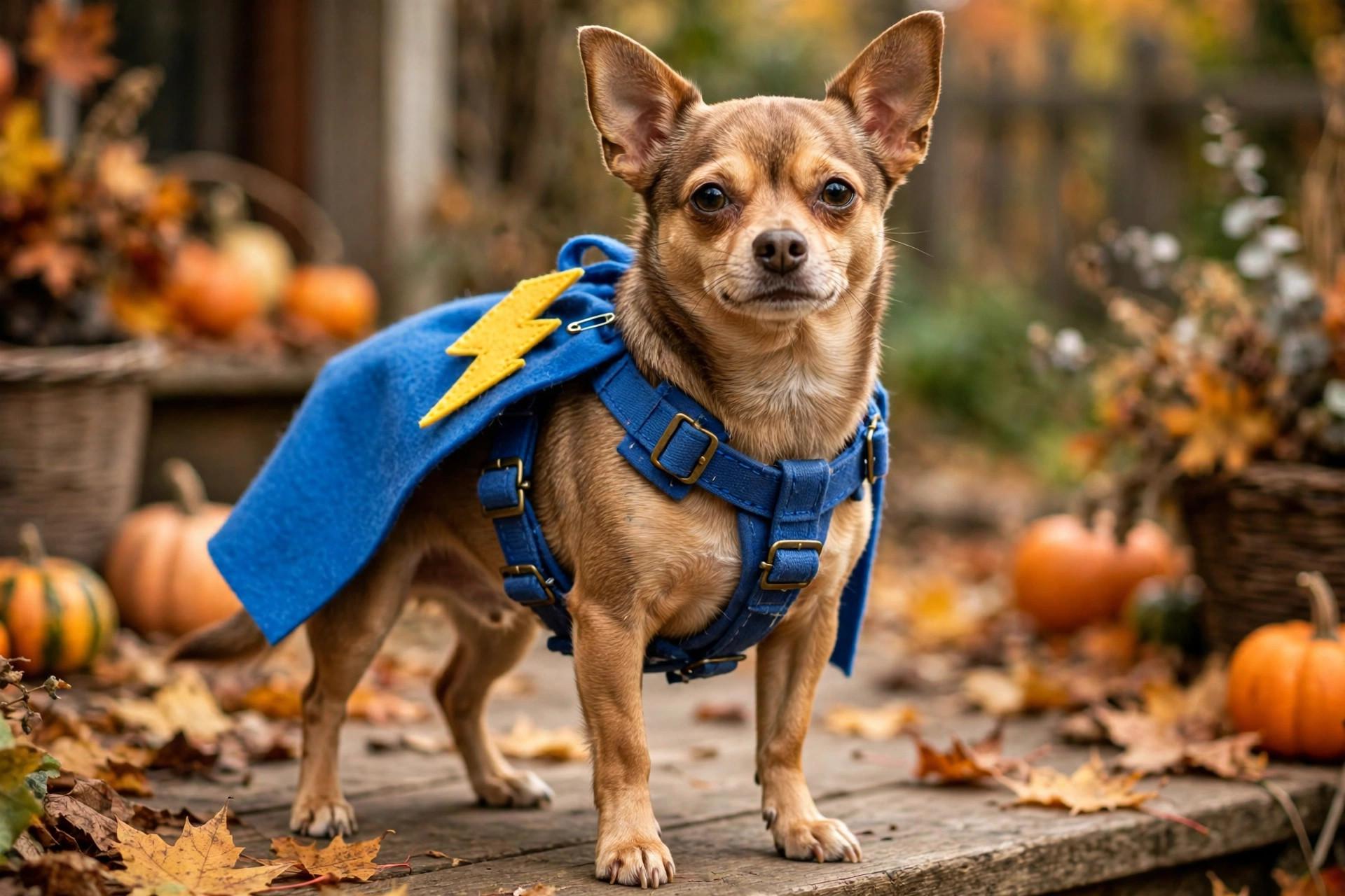 Diy Dog Halloween Costume Harness Friend idea 5