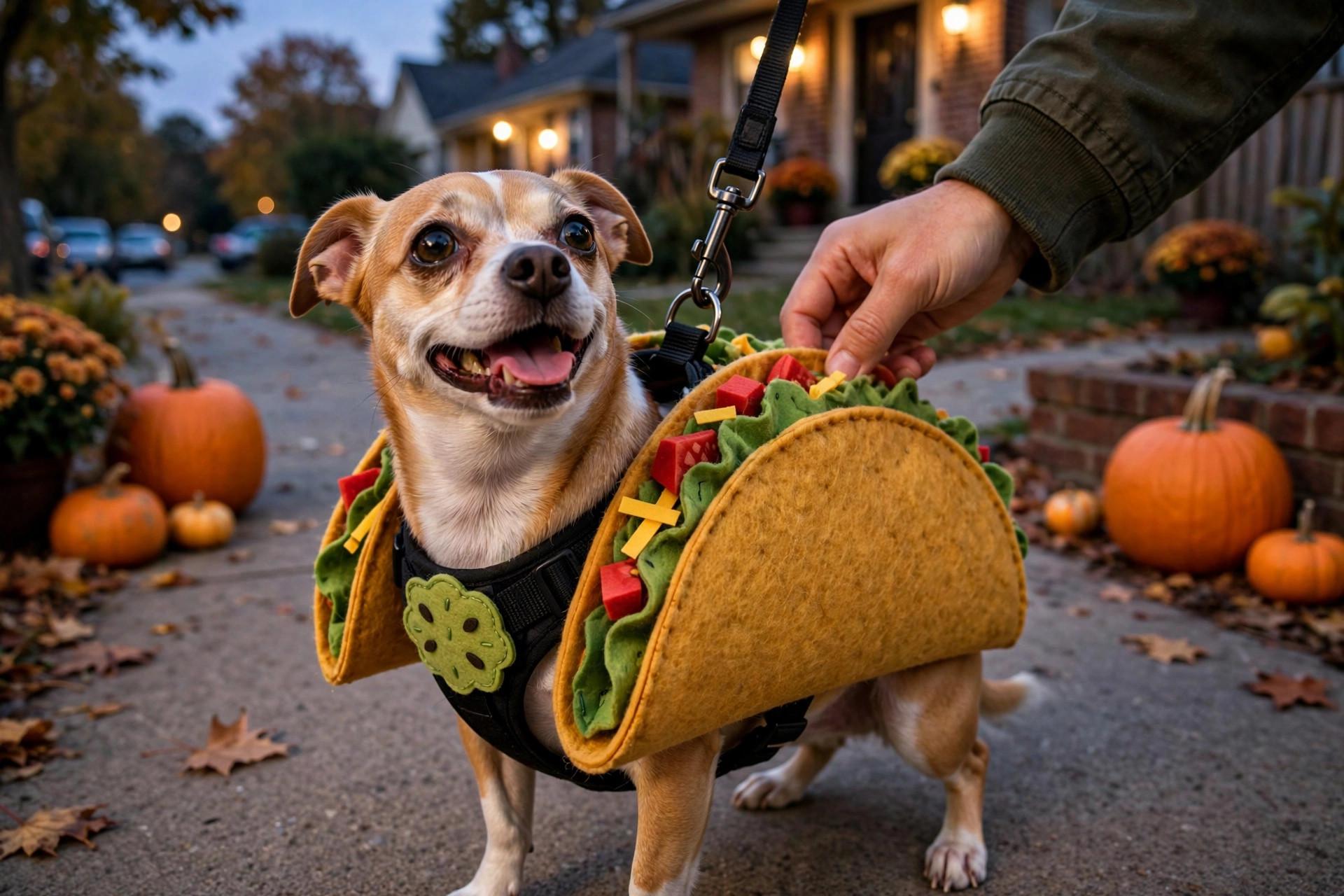 Diy Dog Halloween Costume Harness Friend idea 2