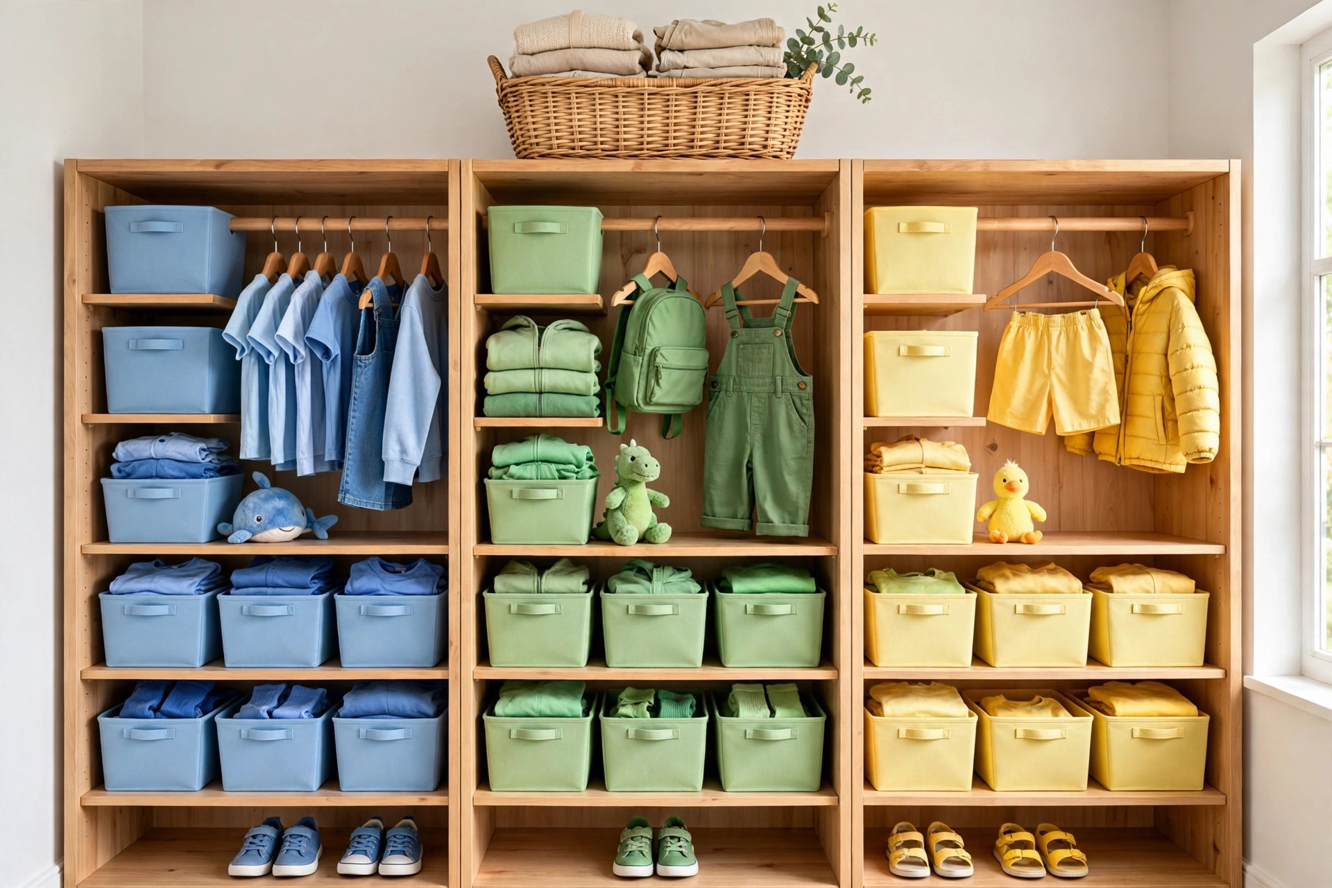 Kids Small Closet Organization idea 4