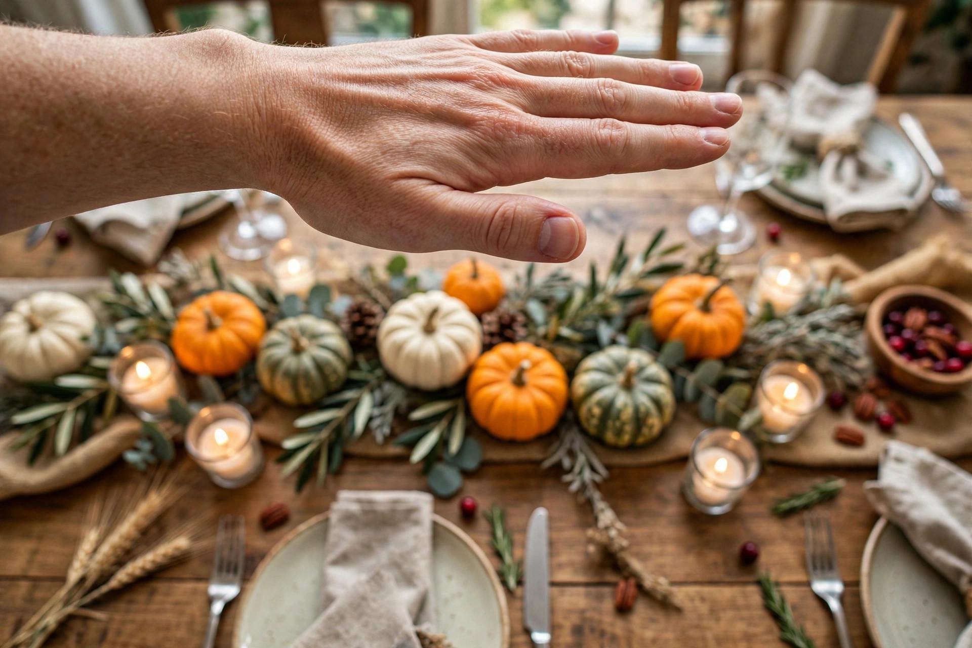 Low Thanksgiving Centerpiece Small Table idea 1