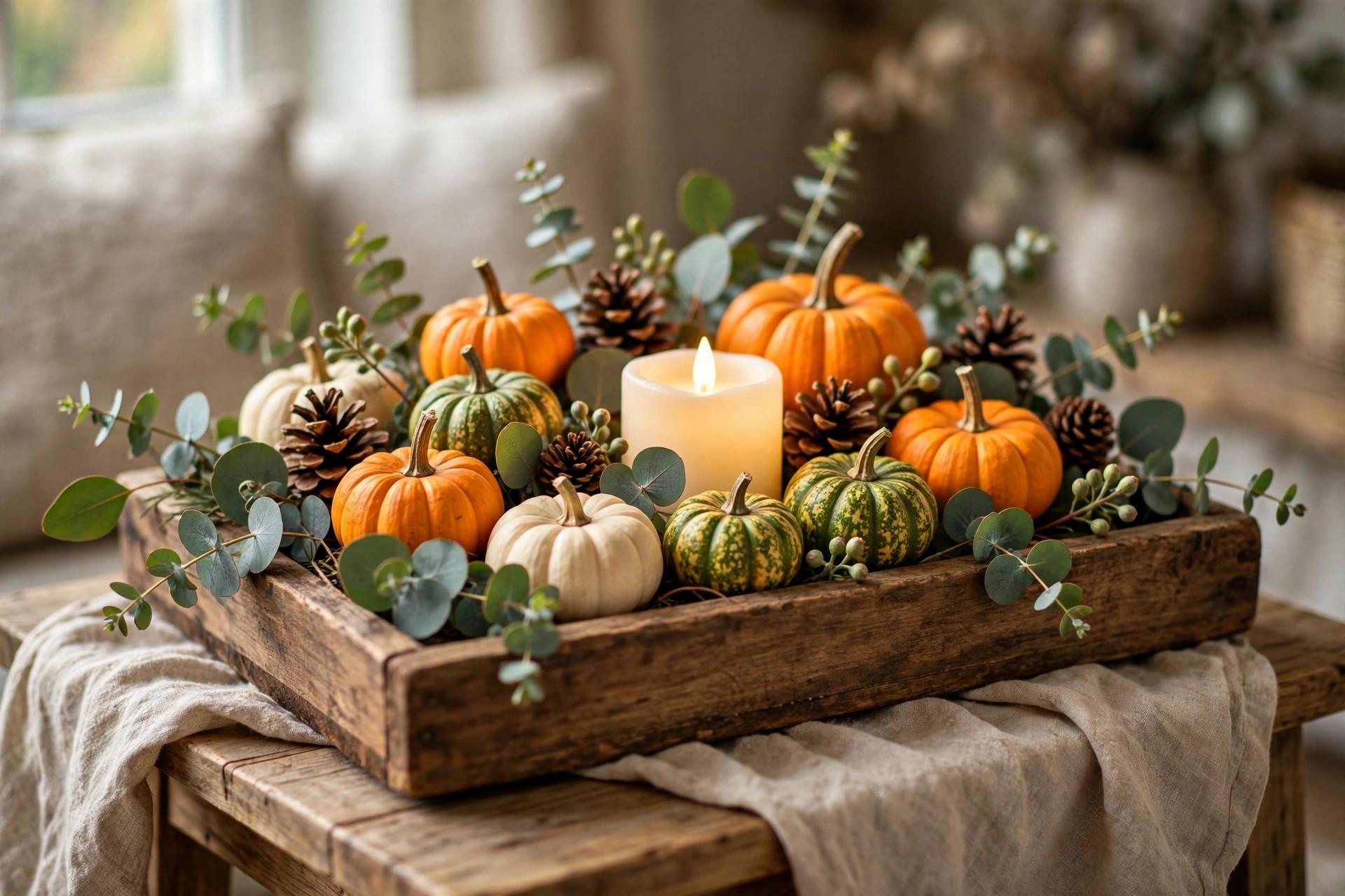 Low Thanksgiving Centerpiece Small Table idea 4