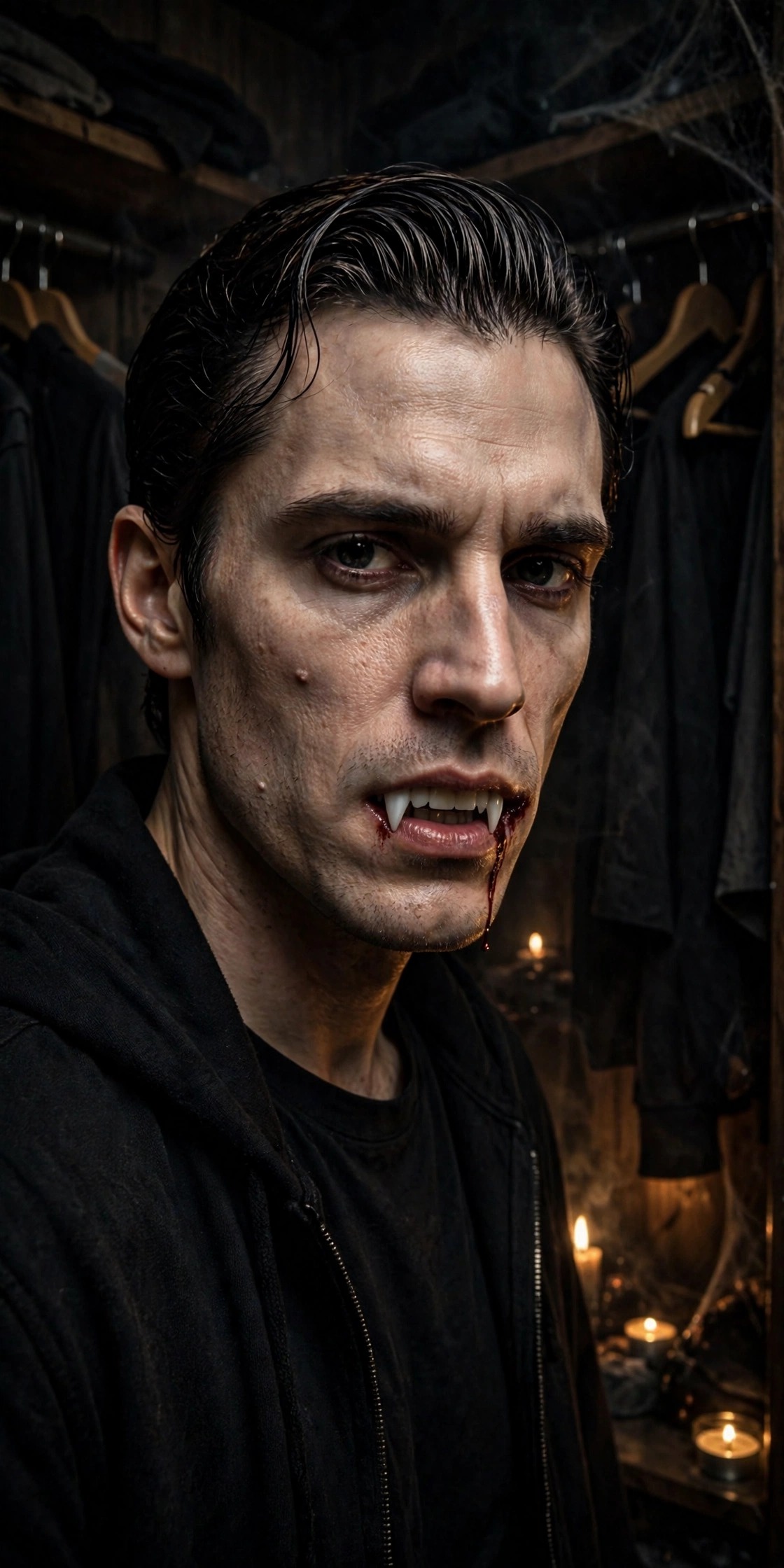 Vampire costume idea for last minute DIY Halloween costumes