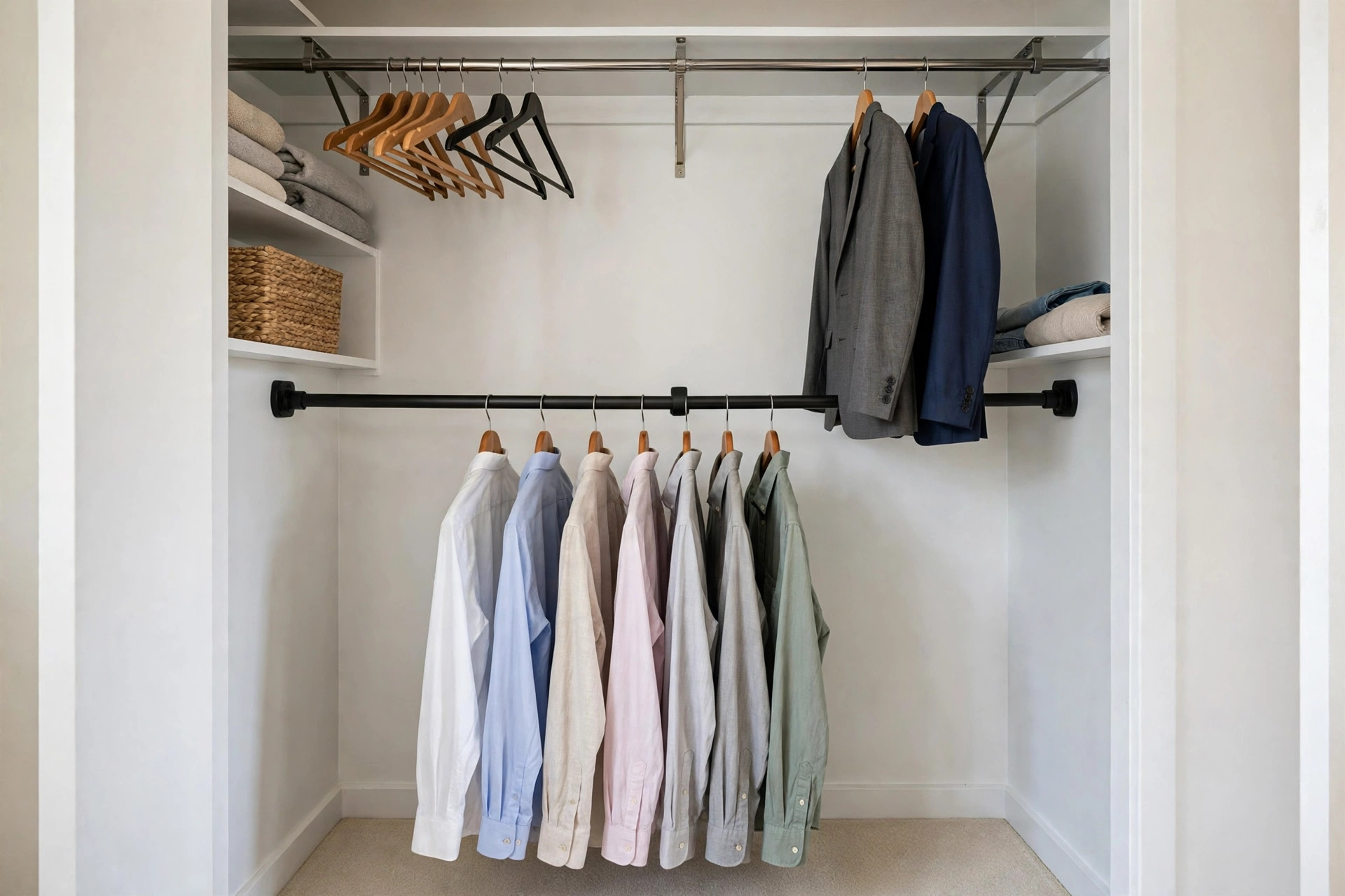 Renter Friendly Closet Organization No D idea 1