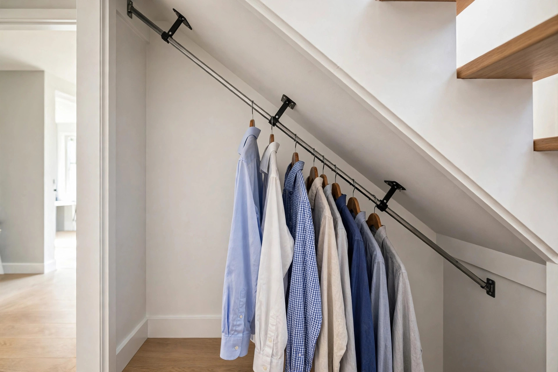 Under Stairs Closet Wardrobe Conversion idea 1