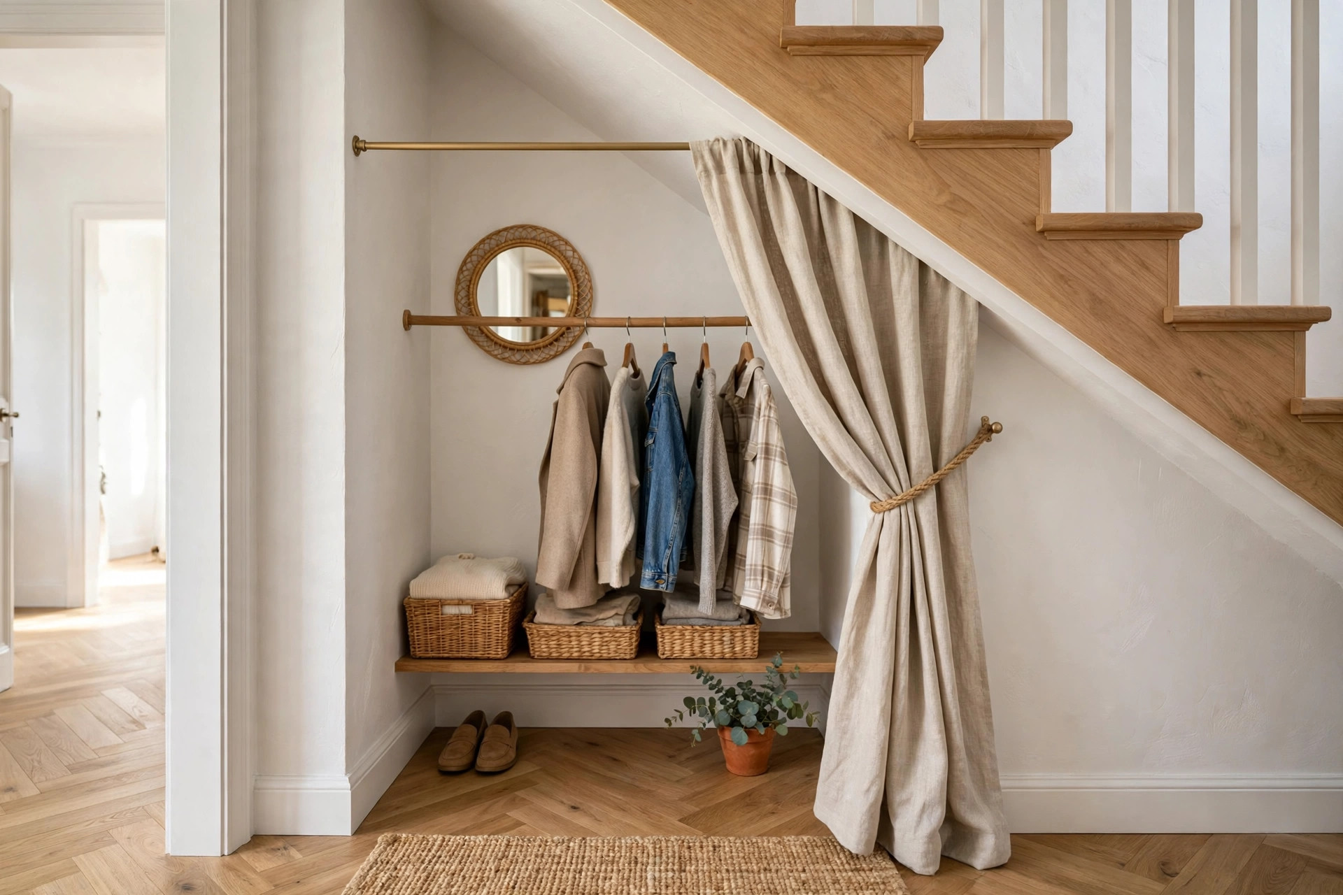 Under Stairs Closet Wardrobe Conversion idea 4