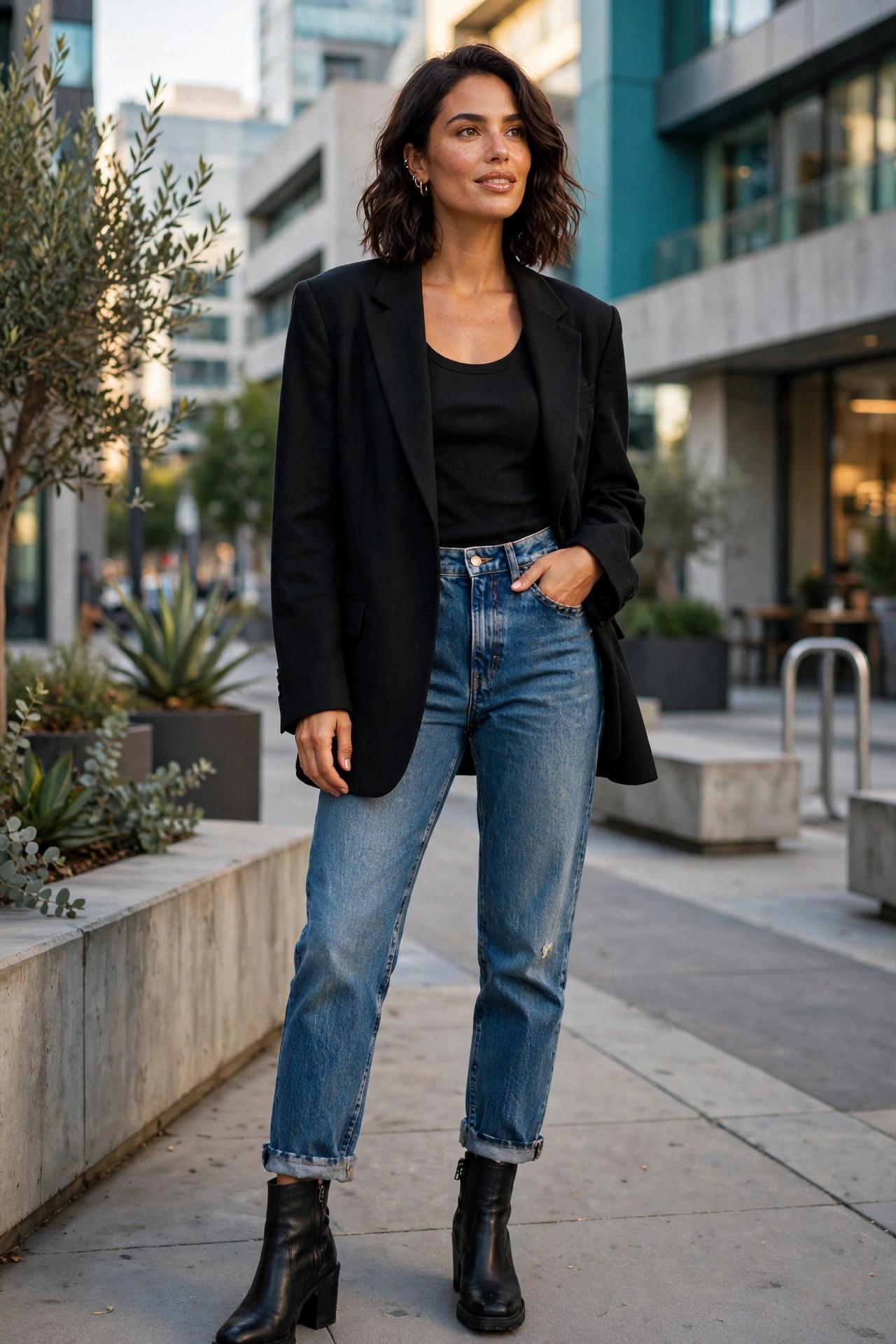 Oversized blazer outfit idea 2