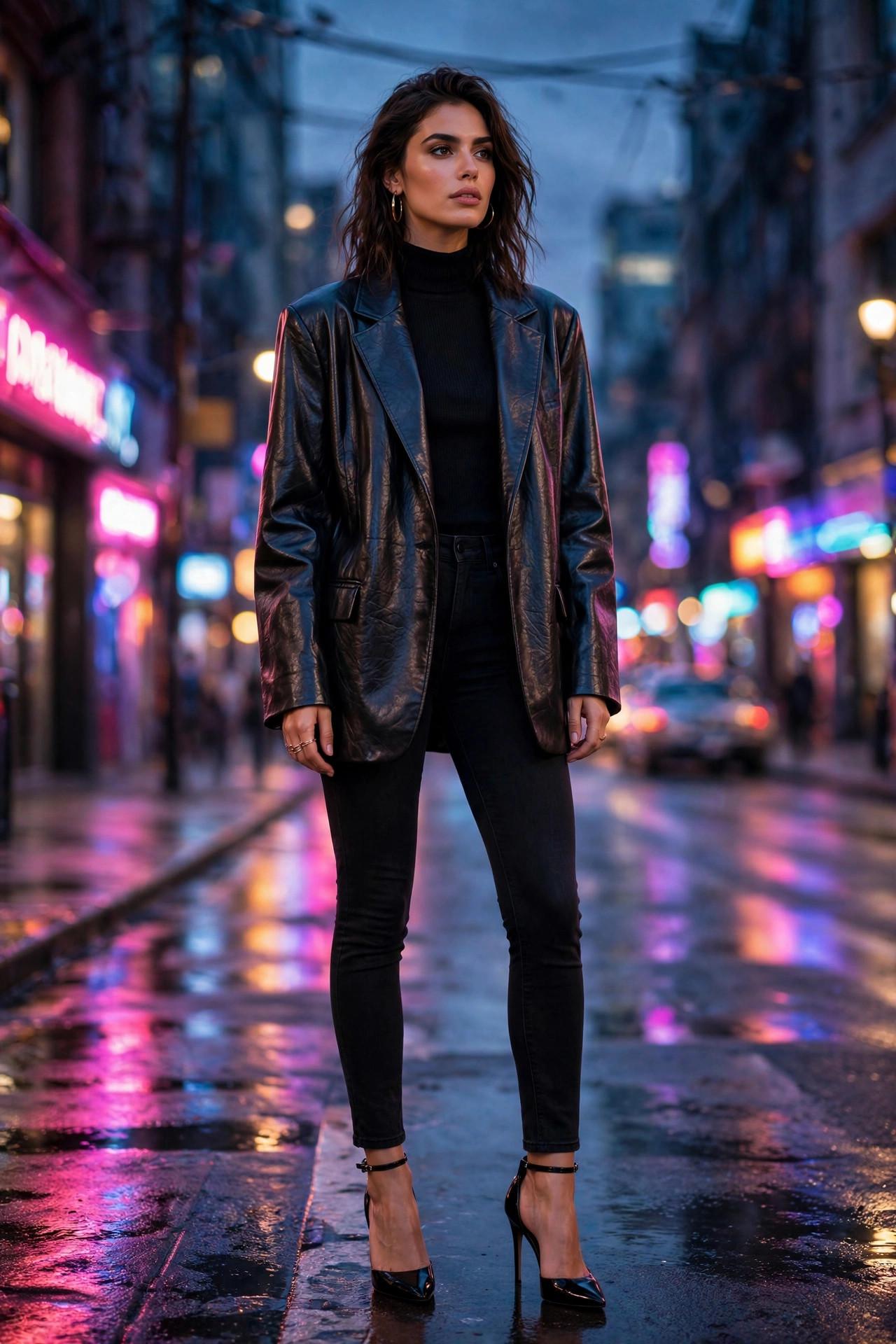 Oversized blazer outfit idea 10