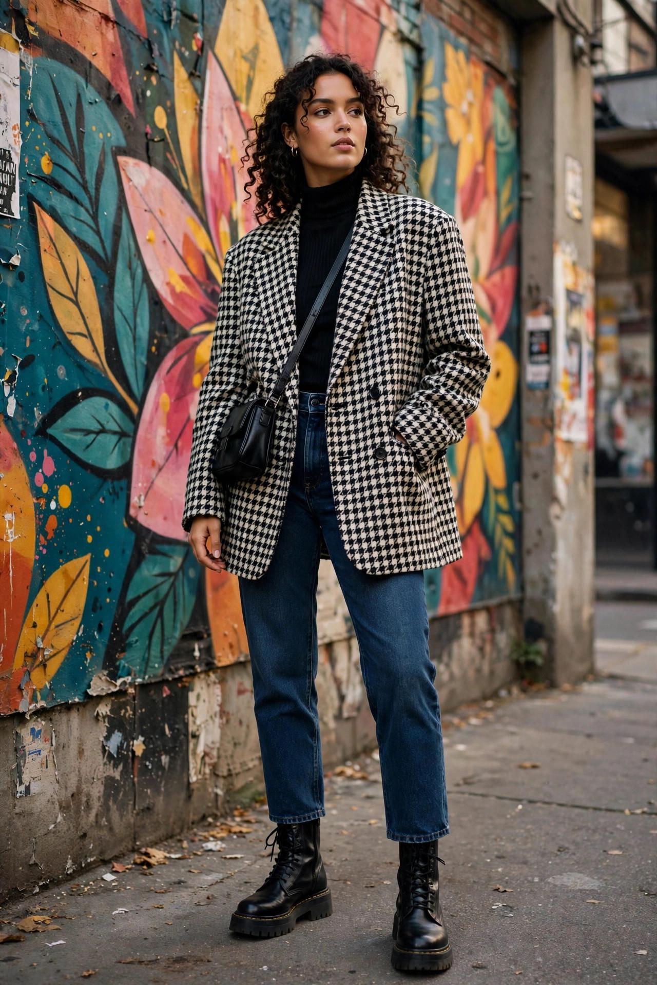 Oversized blazer outfit idea 11