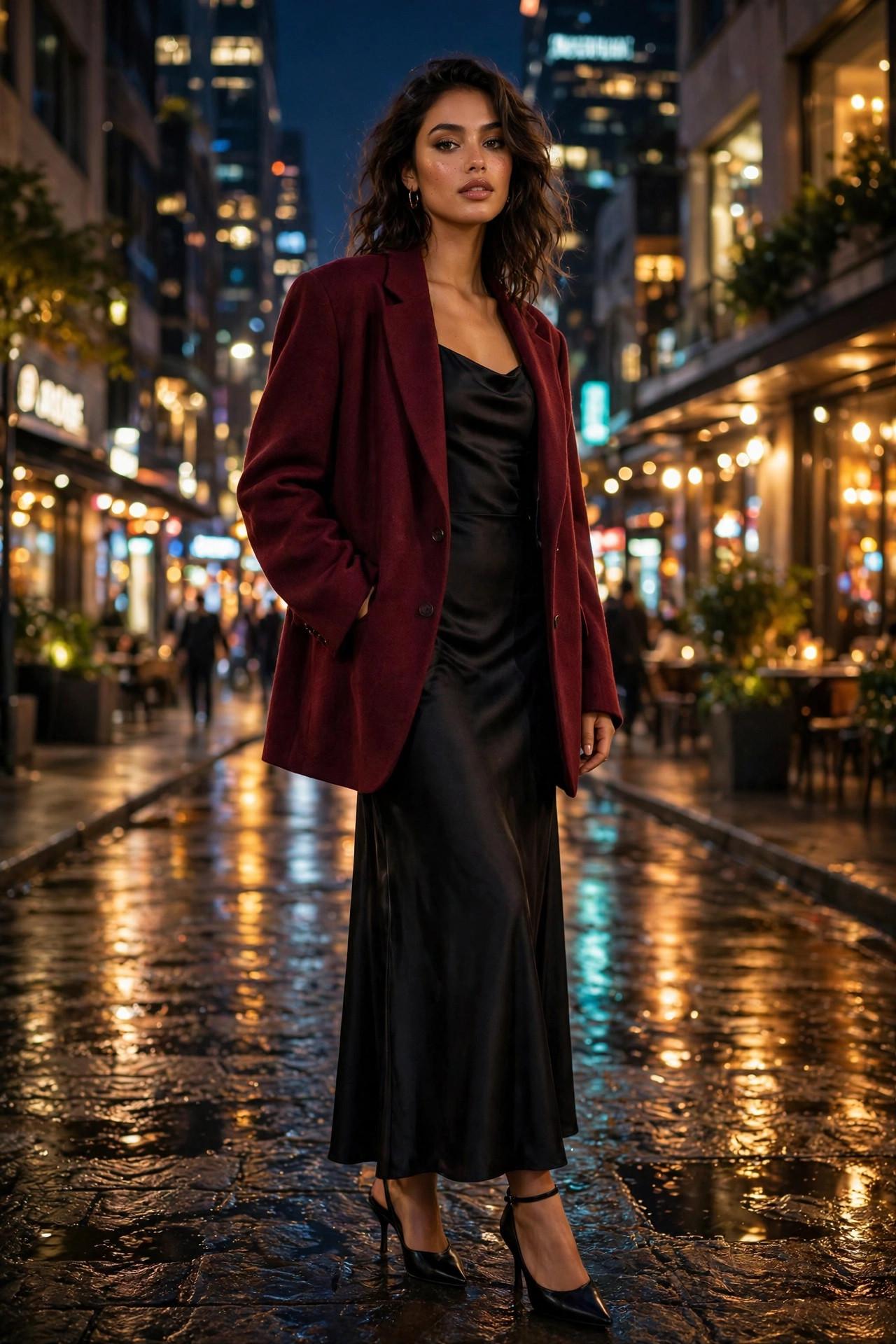 Oversized blazer outfit idea 13