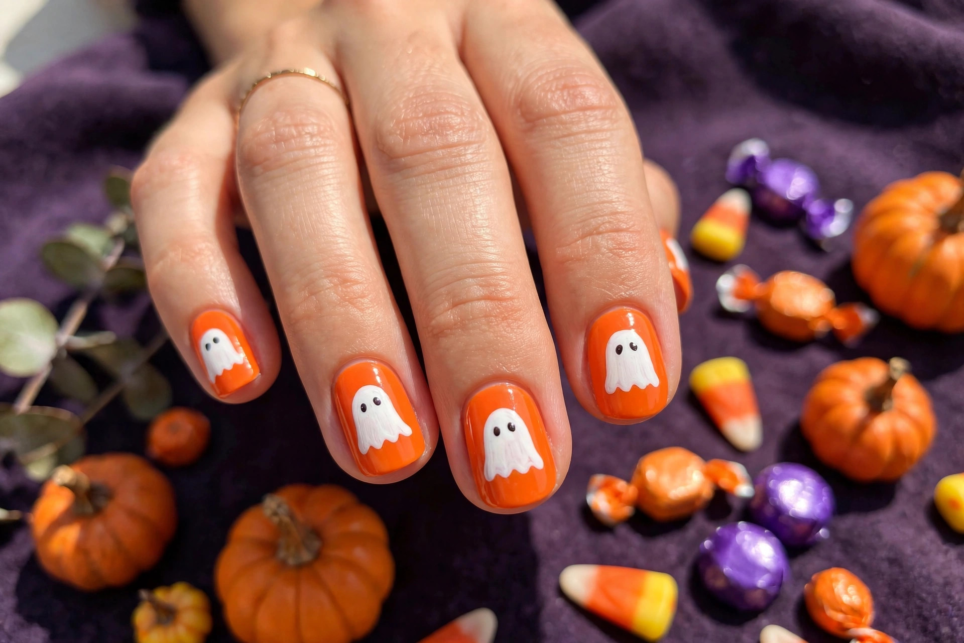 Simple Halloween Nails You Can Actually idea 1