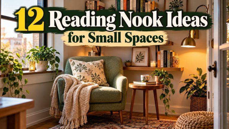 12 reading nook ideas for small spaces for cozy corners