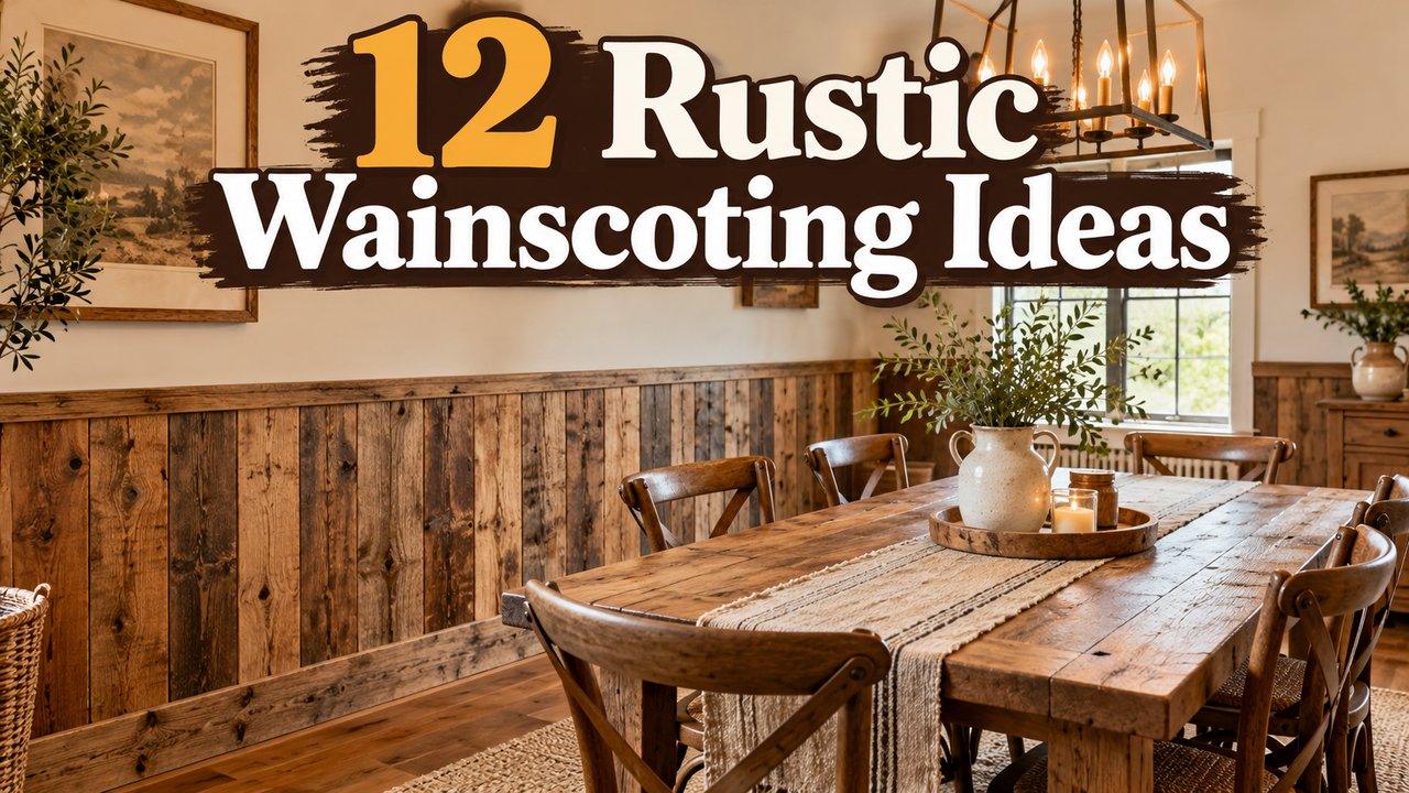 12 rustic wainscoting ideas for warm, textured walls