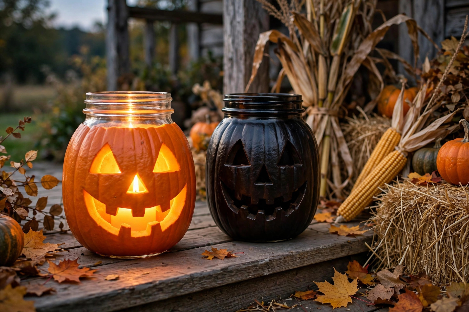 Spooky jar decor idea 4