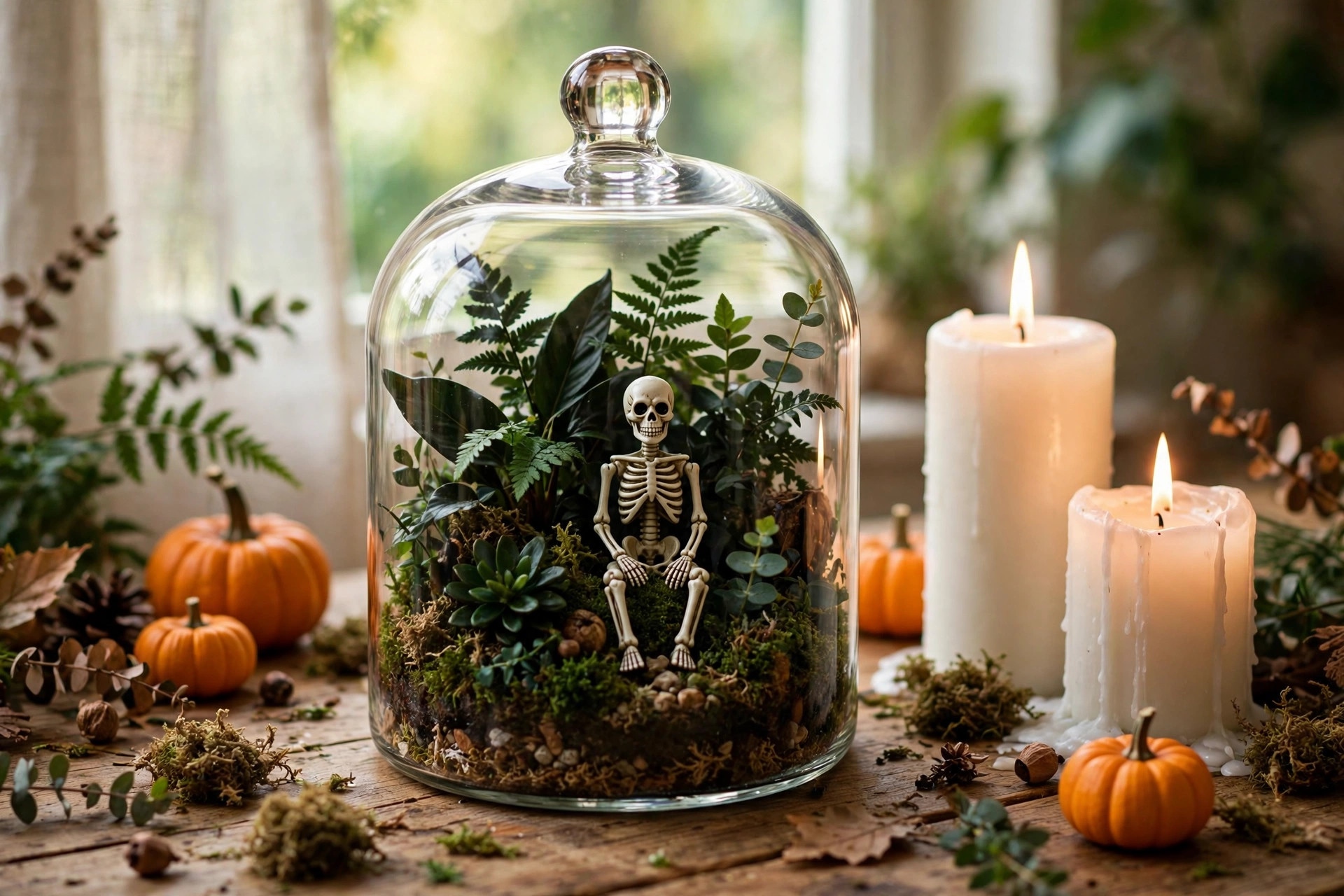 Spooky jar decor idea 8