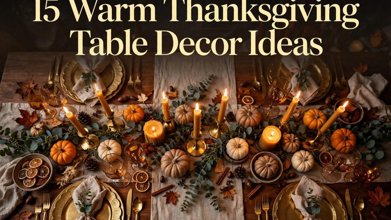 15 Warm Thanksgiving Table Decor Ideas for a Cozy Gathering