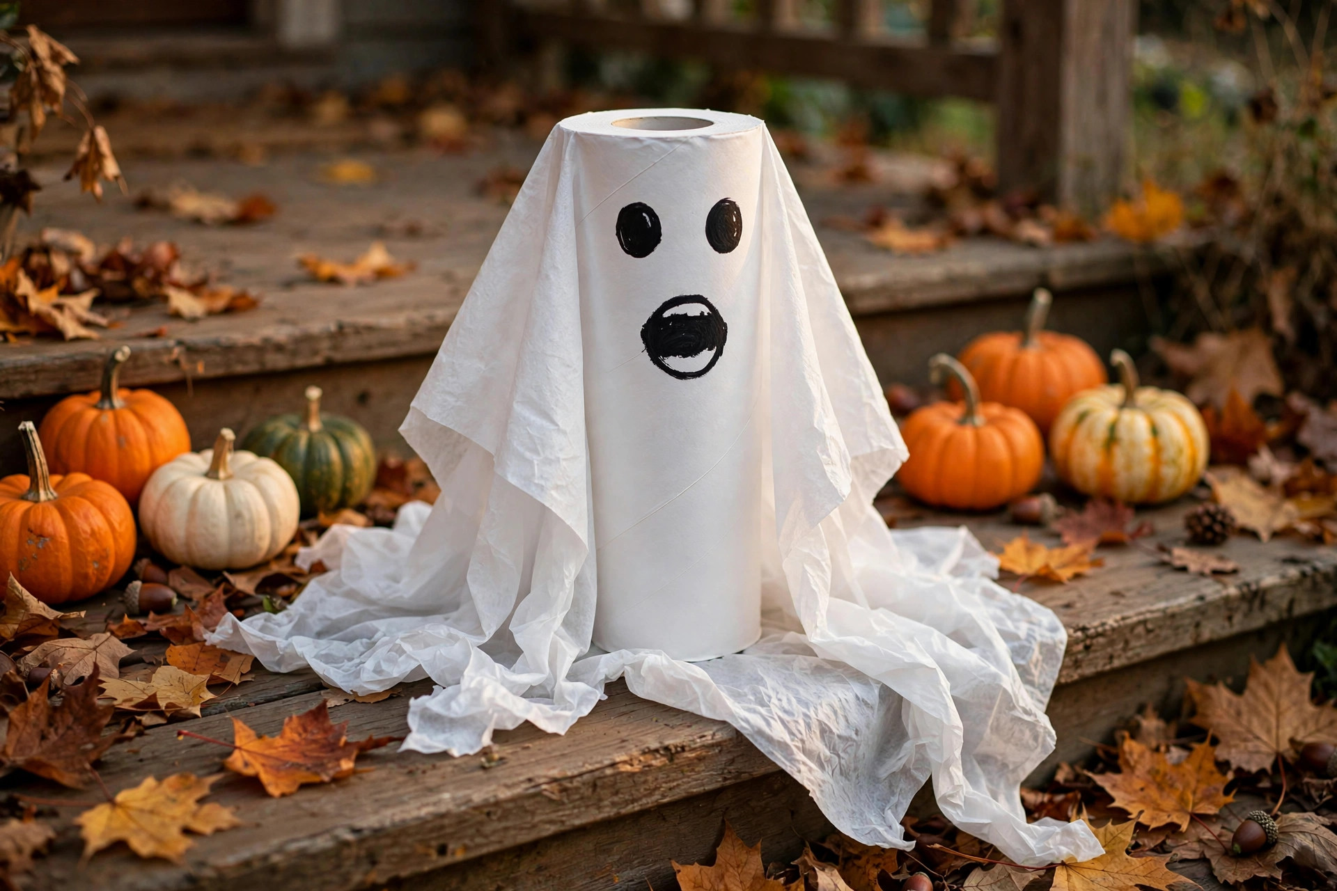 Toilet paper Halloween craft idea 5